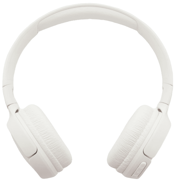 White headphones.